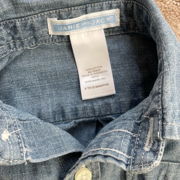 Janie and Jack chambray shirt - Picture 2 of 3